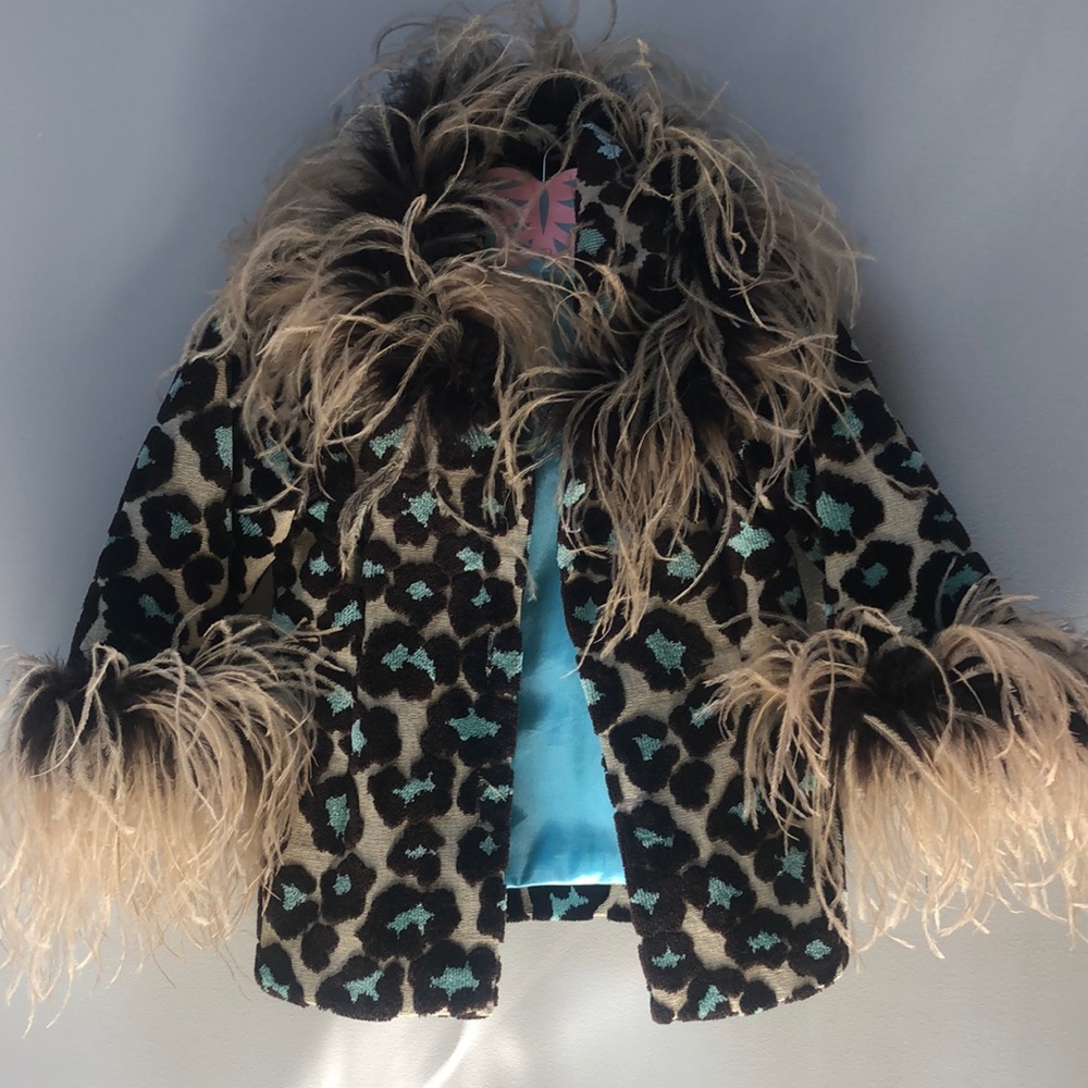 Leopard Daisy Size 4 leopard print jacket